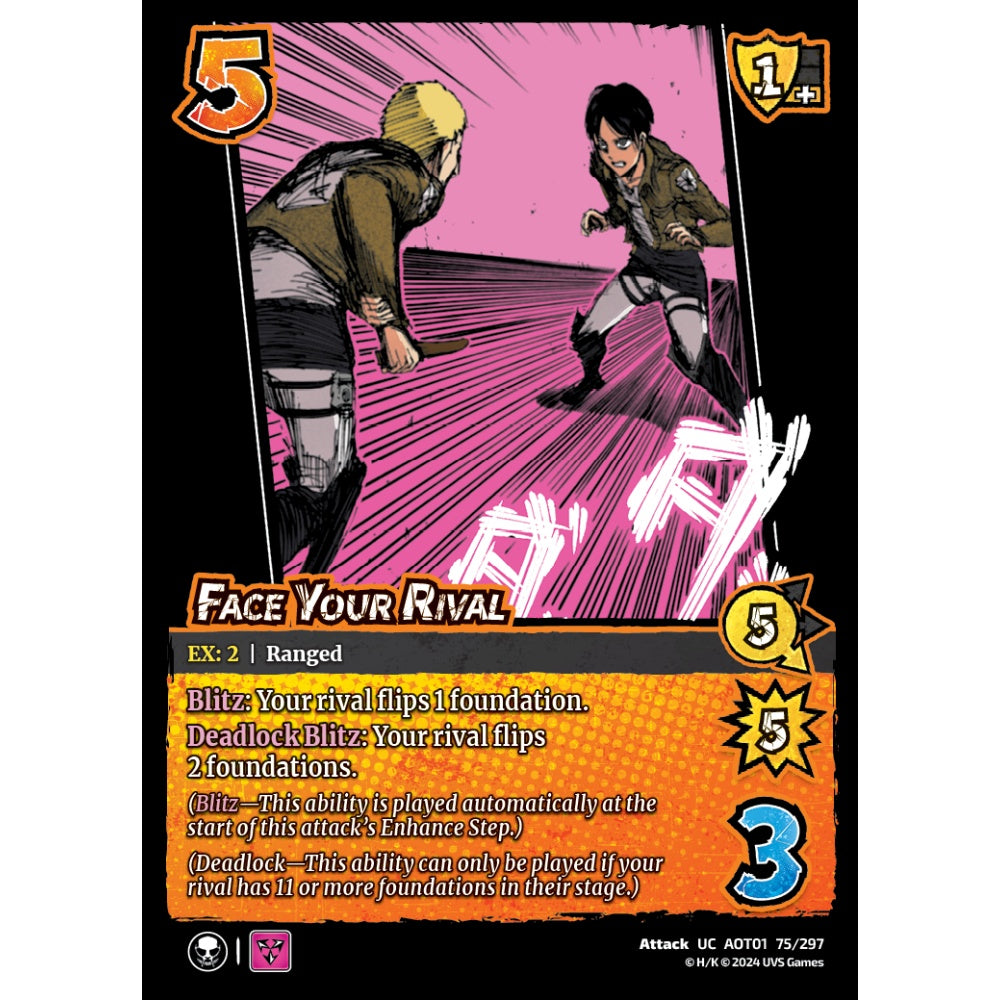 Face Your Rival, 75/297, UC, UniVersus, Attack on Titan: Battle for Humanity