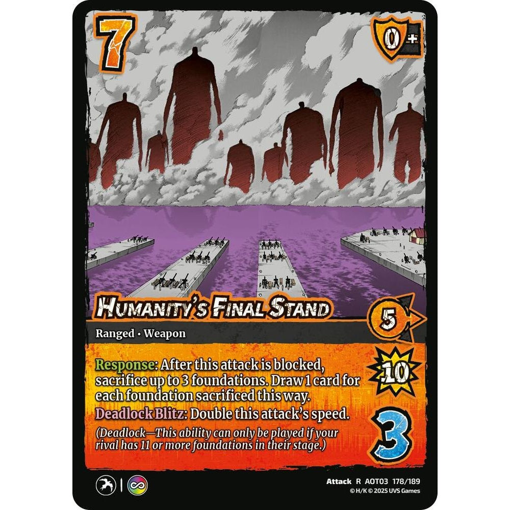 Humanity's Final Stand 178/189 AOT03 Universus Attack on Titan: Apocalypse Attack R