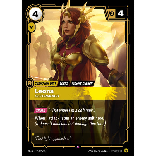 Leona, Determined OGN-238/298 Riftbound Card Game Origins Rare