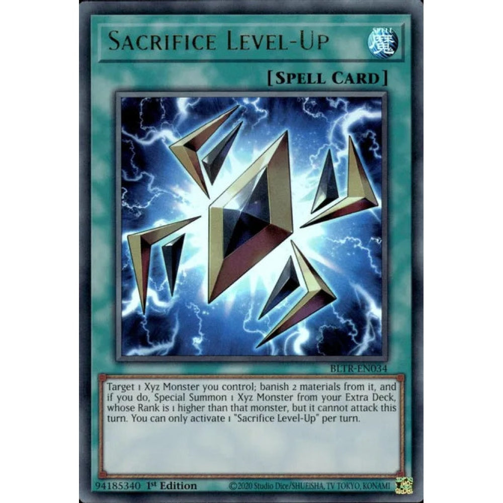 Sacrifice Level-Up, BLTR-EN034, Ultra Rare, Yu-Gi-Oh!, Battles of Legend: Terminal Revenge
