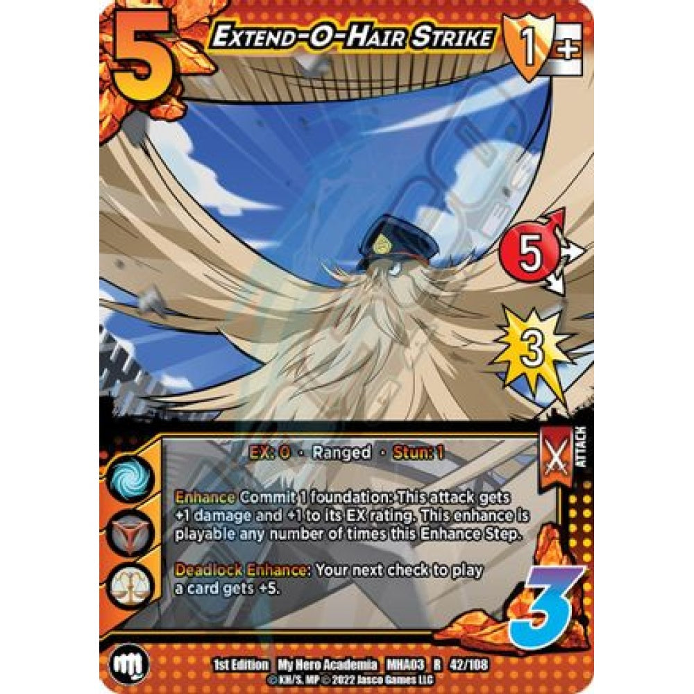 Extend-o-Hair Strike, 42/108, R, UniVersus, MHA03 Heroes Clash