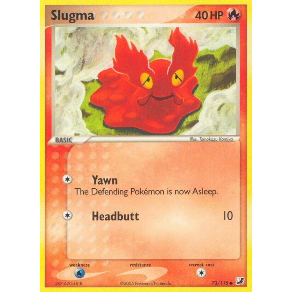 Slugma Common 73/115 Pokemon Card Game EX Unseen Forces
