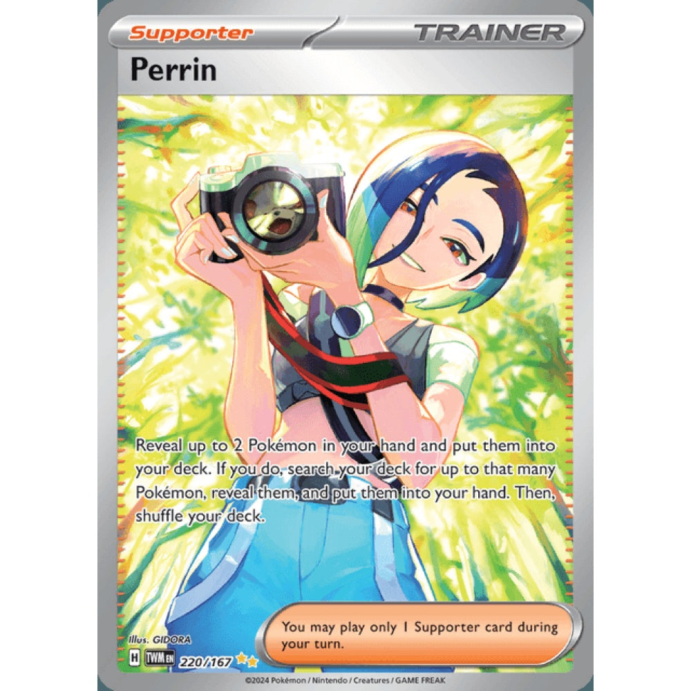 Perrin Secret Illustration Rare 220/167 Pokemon Card Game Twilight Masquerade