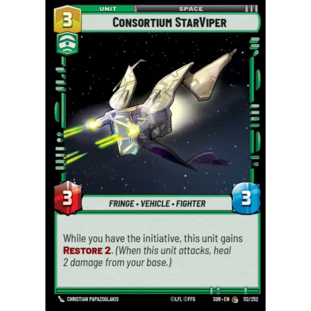 Consortium StarViper, 112, C, Star Wars Unlimited, Sparks Of Rebellion