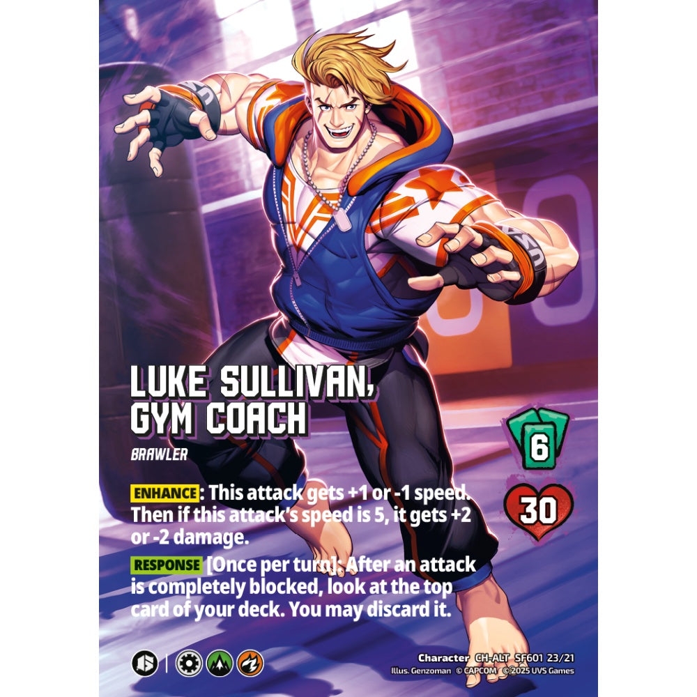 Luke Sullivan, Gym Coach 2/21 SF601 Universus Street Fighter 6: Challanger Series Ryu&Luke Character CH-ALT