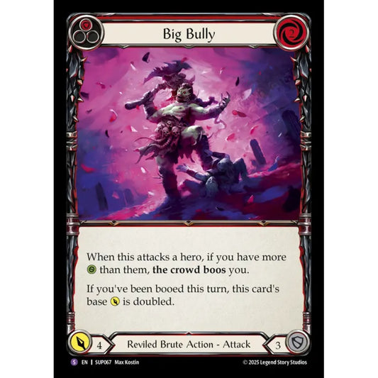 Big Bully SUP067 Super-Rare Flesh & Blood Trading Card Game Super Slam in Regular Art