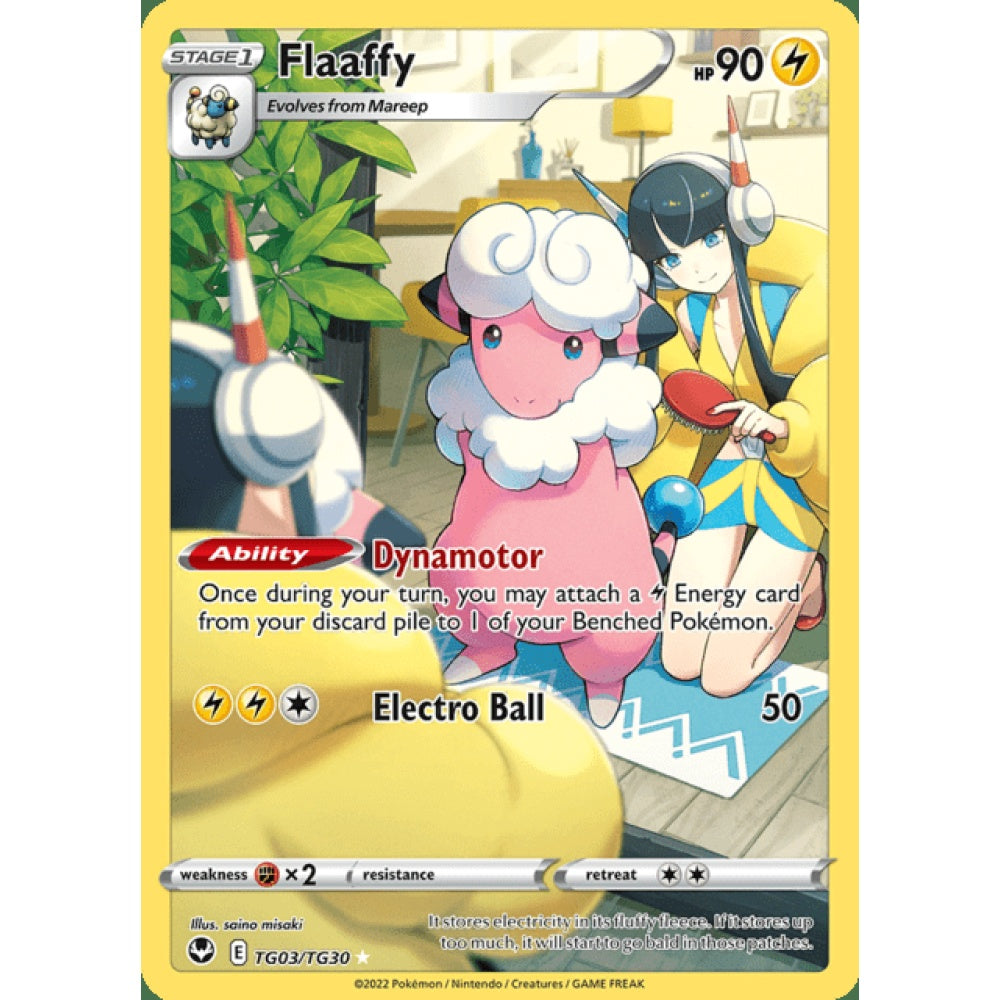 Flaaffy Illustration Rare TG3/TG30 Pokemon Card Game Silver Tempest