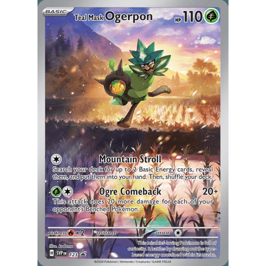 Teal Mask Ogerpon Black Star Promo 123 Pokemon Card Game Scarlet & Violet Promos