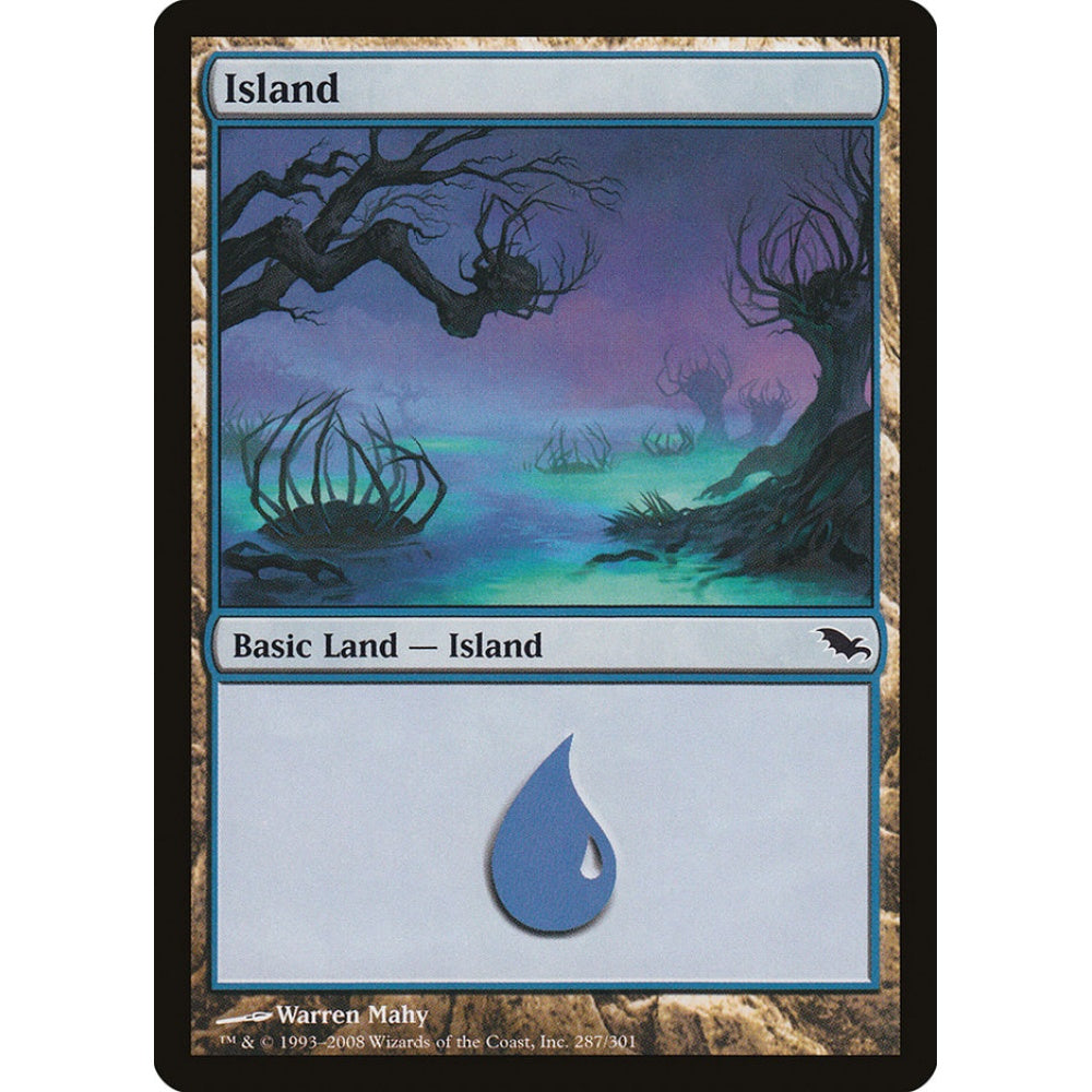 Island common 287 Magic the Gathering Shadowmoor