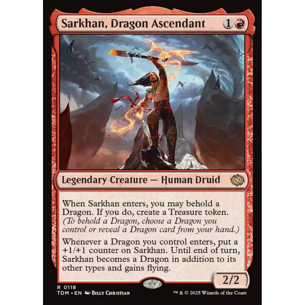 Sarkhan, Dragon Ascendant rare 118 Magic the Gathering Tarkir: Dragonstorm