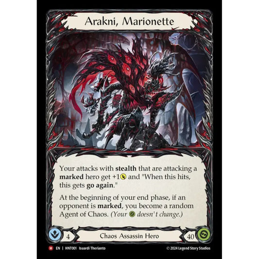 Arakni, Marionette HNT001 Majestic Flesh & Blood Trading Card Game The Hunted in Regular Art
