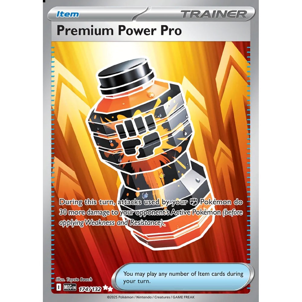 Premium Power Pro Ultra Rare 174/132 Pokemon Card Game Mega Evolution