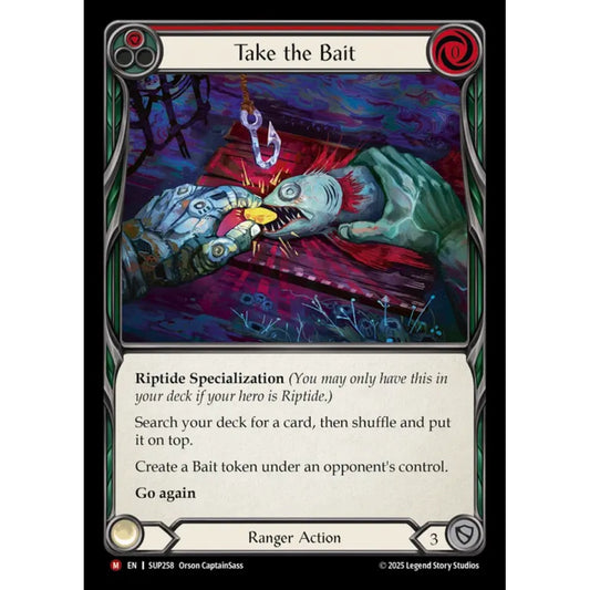 Take the Bait SUP258 Majestic Flesh & Blood Trading Card Game Super Slam in Regular Art