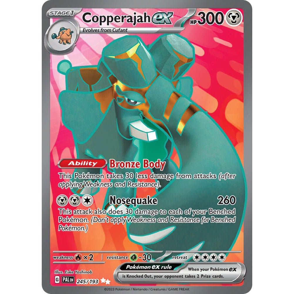 Copperajah ex Ultra Rare 245/193 Pokemon Card Game Paldea Evolved