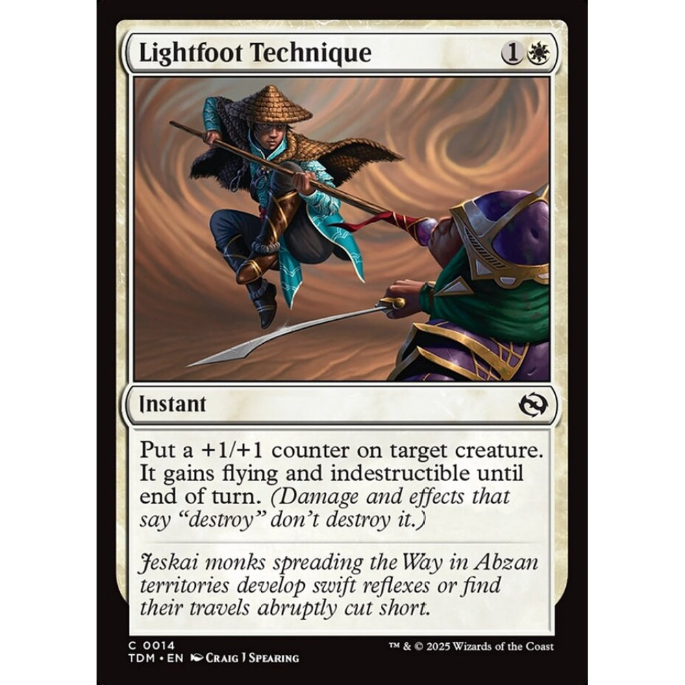 Lightfoot Technique common 14 Magic the Gathering Tarkir: Dragonstorm