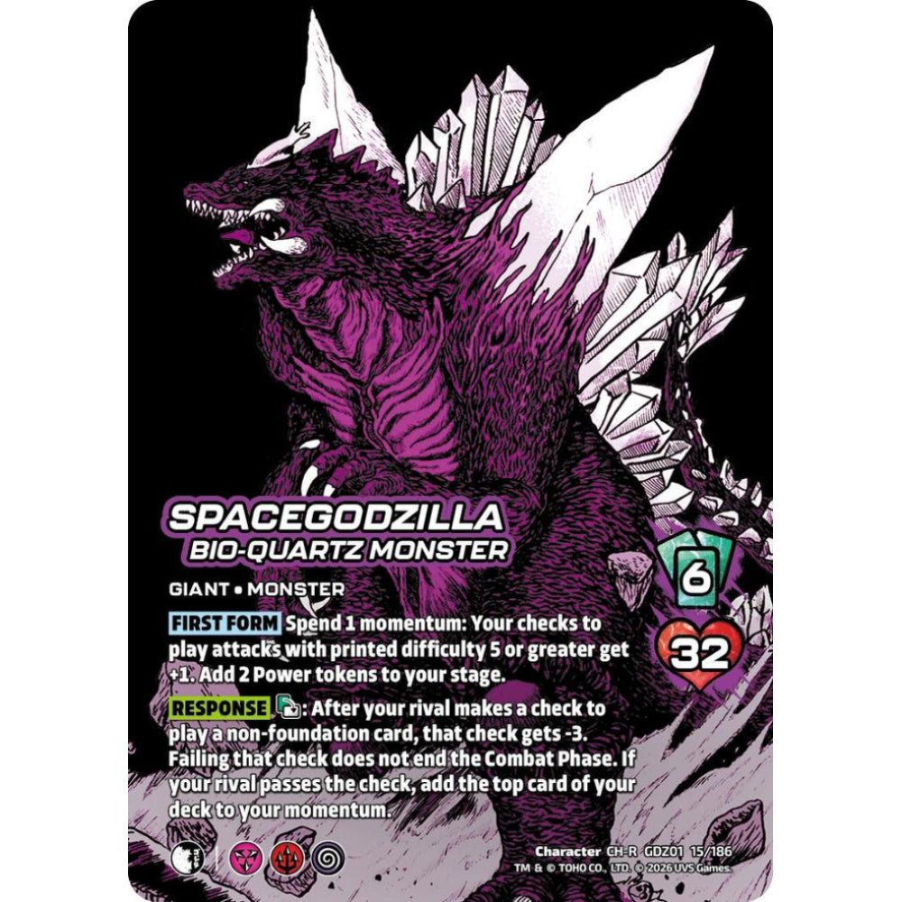 SpaceGodzilla, Bio-Quartz Monster GDZ01 15/186 GDZ01 Universus Godzilla: Reign of Kaiju Character CH