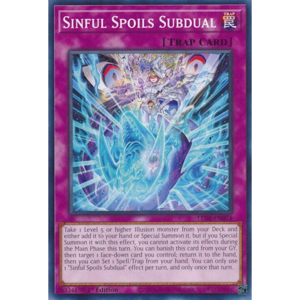 Sinful Spoils Subdual LEDE-EN074 Common Yu-Gi-Oh Legacy of Destruction