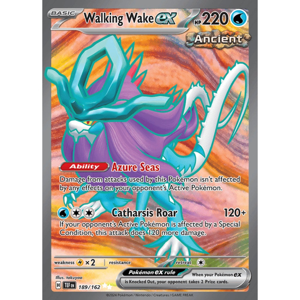 Walking Wake ex Full Art 189/162 Pokemon Card Game Temporal Forces