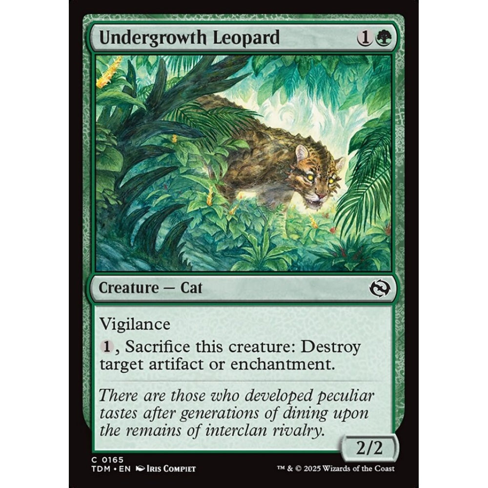 Undergrowth Leopard common 165 Magic the Gathering Tarkir: Dragonstorm