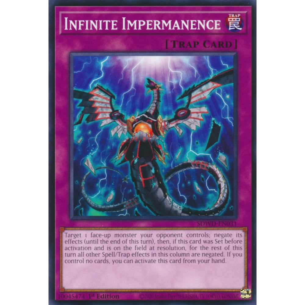Infinite Impermanence SDWD-EN031 Common Common Yu-Gi-Oh Structure Deck: Blue-Eyes White Destiny in Art