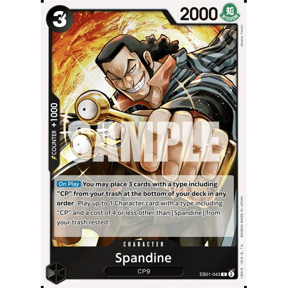 Spandine, EB01-043, Rare, One Piece, Memorial Collection