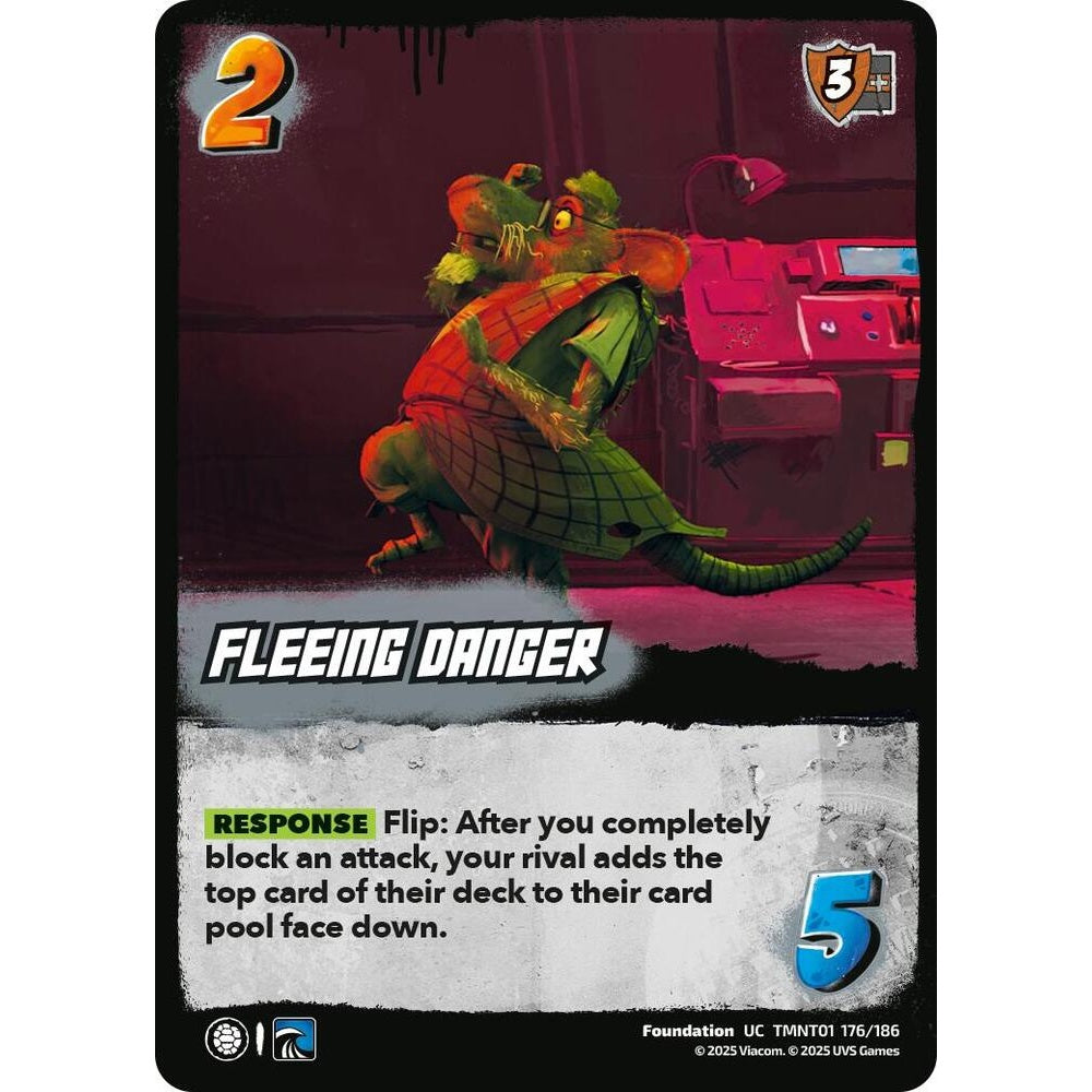Fleeing Danger 176/186 TMNT01 Universus Teenage Mutant Ninja Turtles Foundation UC
