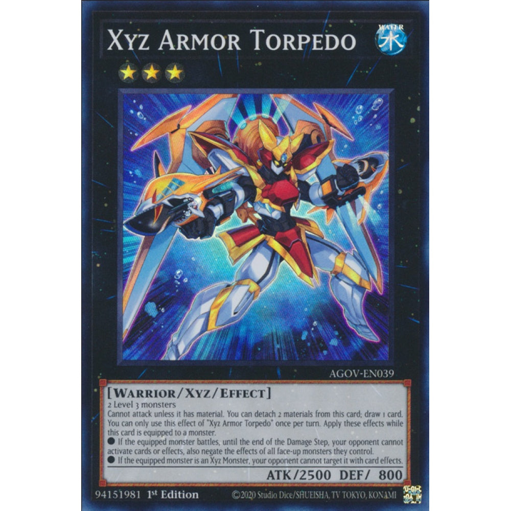 Xyz Armor Torpedo, AGOV-EN039, Super Rare, Yu-Gi-Oh!, Age of Overlord