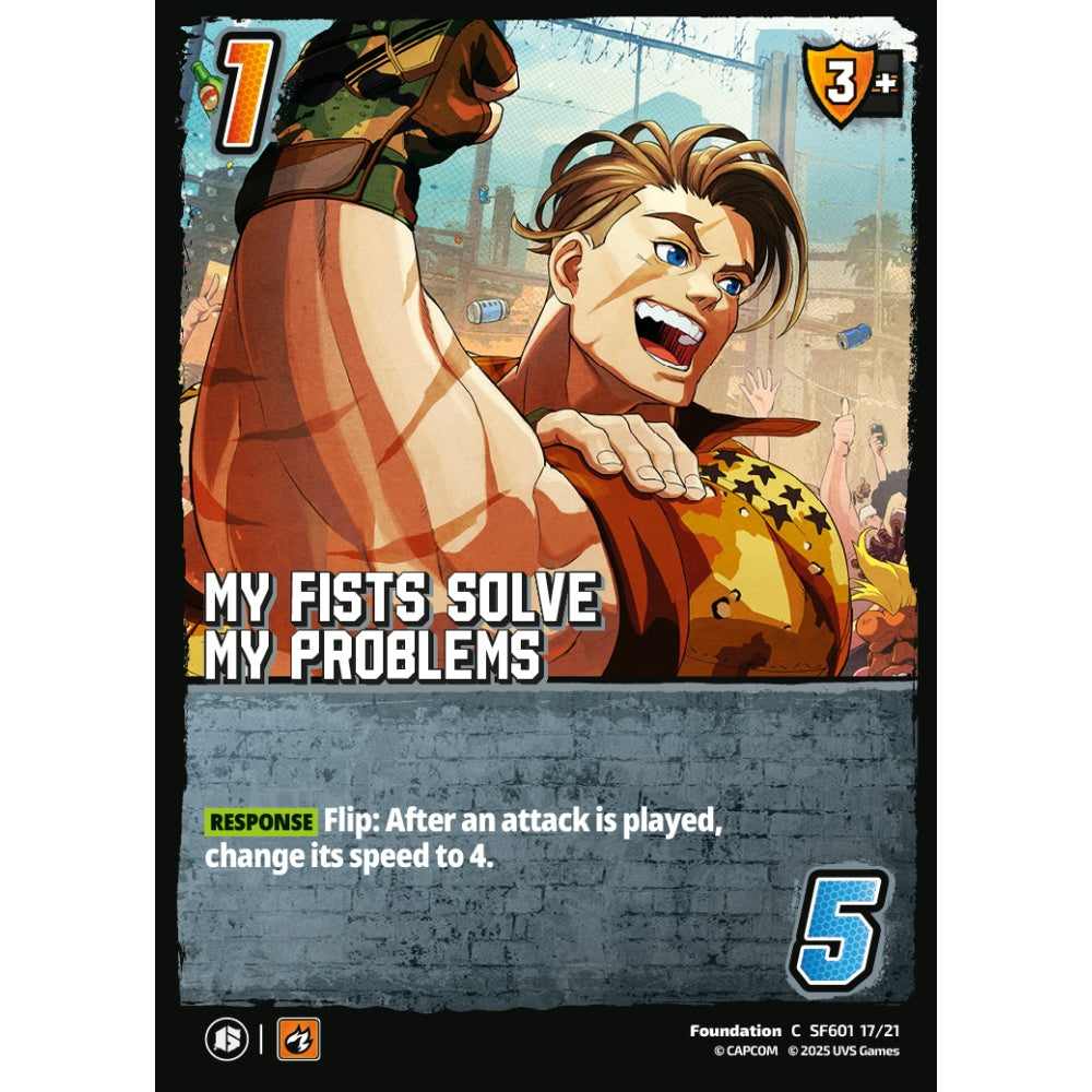 My Fists Solve My Problems 17/21 SF601 Universus Street Fighter 6: Challanger Series Ryu&Luke Foundation C