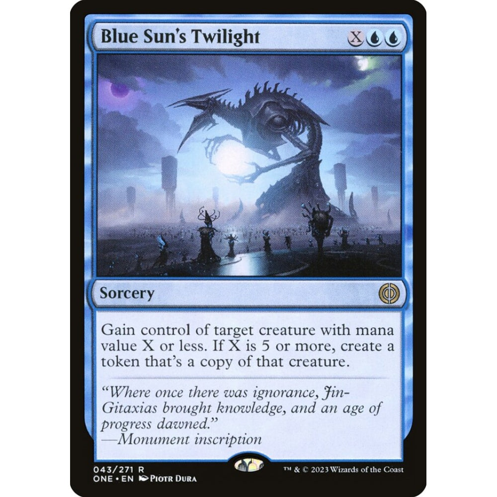 Blue Sun's Twilight, rare, 43, Magic the Gathering, Phyrexia: All Will Be One