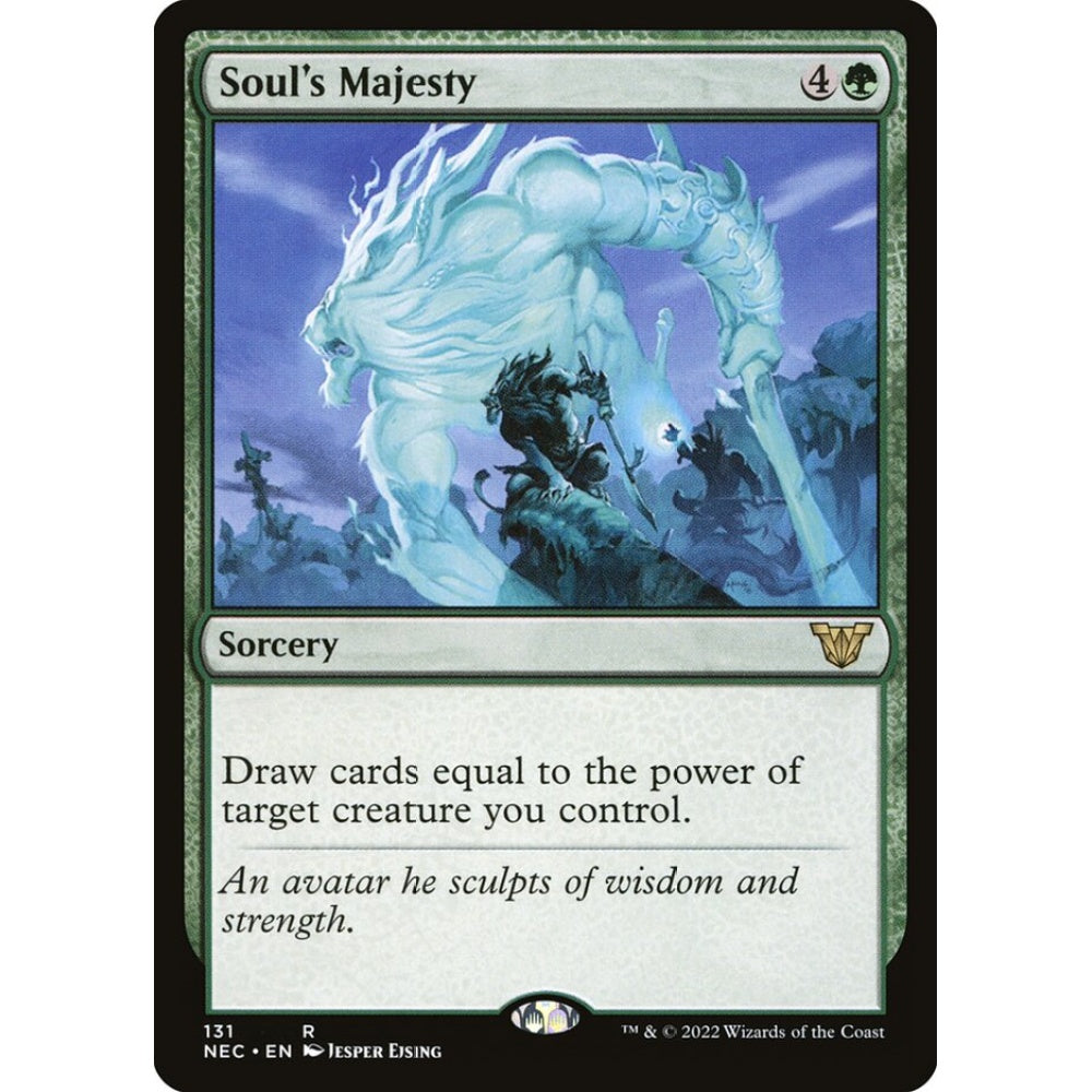 Soul's Majesty rare 131 Magic the Gathering Neon Dynasty Commander