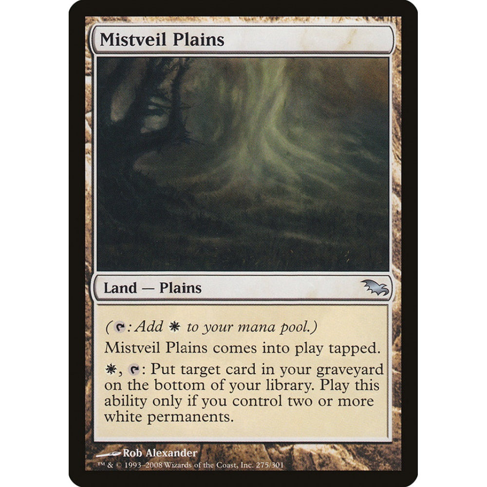Mistveil Plains uncommon 275 Magic the Gathering Shadowmoor