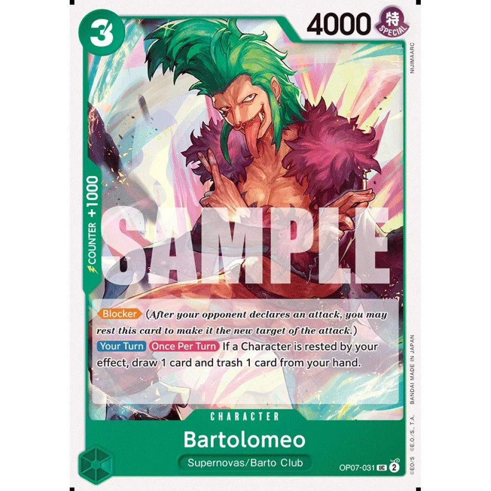Bartolomeo, OP07-031, Uncommon, One Piece, 500 Years in the Future
