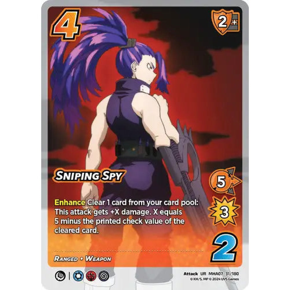 Sniping Spy, 31/180, UR, UniVersus, MHA07 Girl Power