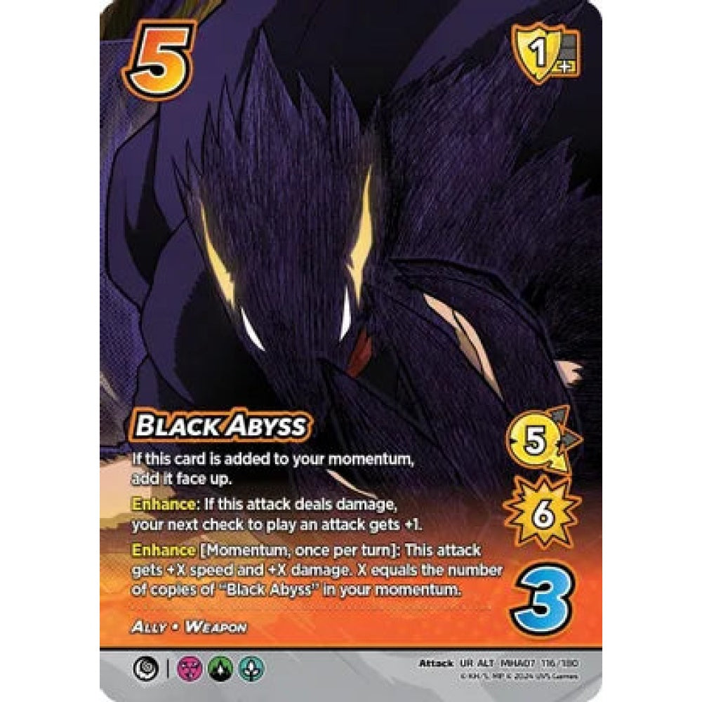 Black Abyss, 116/180, UR-ALT, UniVersus, MHA07 Girl Power