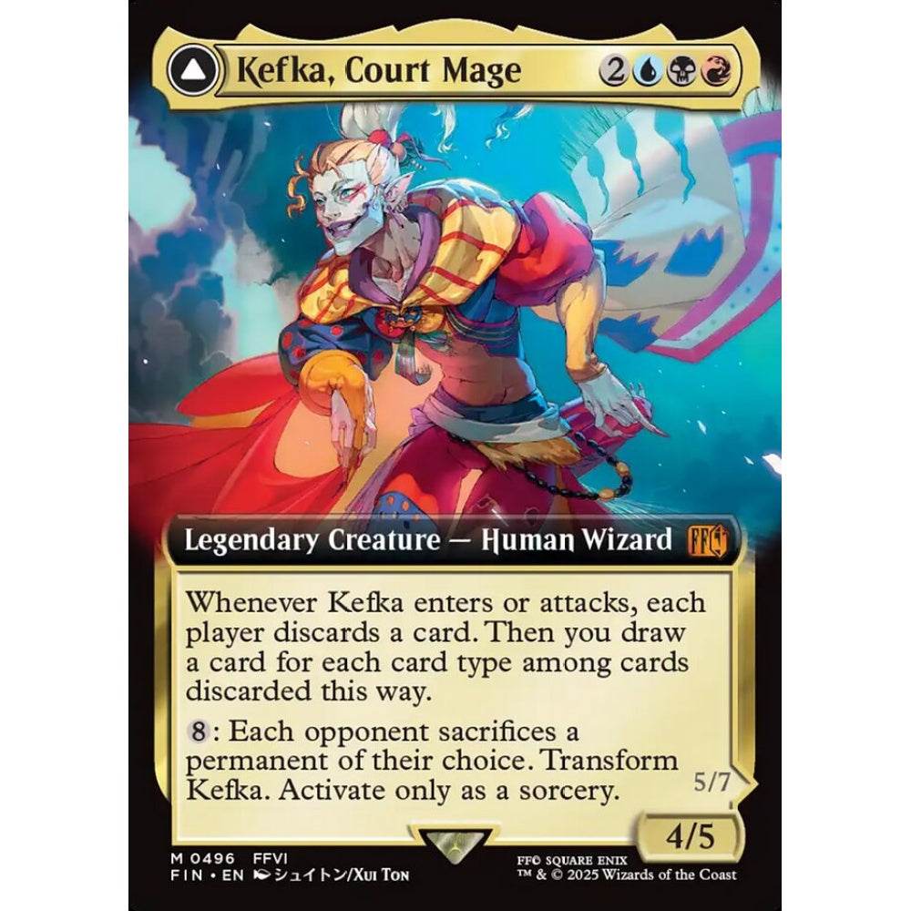Kefka, Court Mage // Kefka, Ruler of Ruin mythic 496 Magic the Gathering Final Fantasy