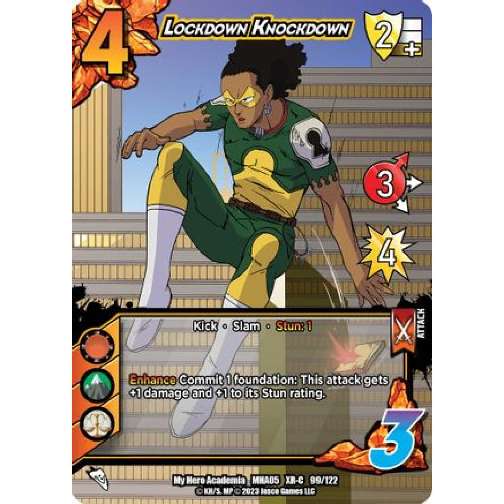 Lockdown Knockdown, 99/122, XR-C, UniVersus, MHA05 Undaunted Raid