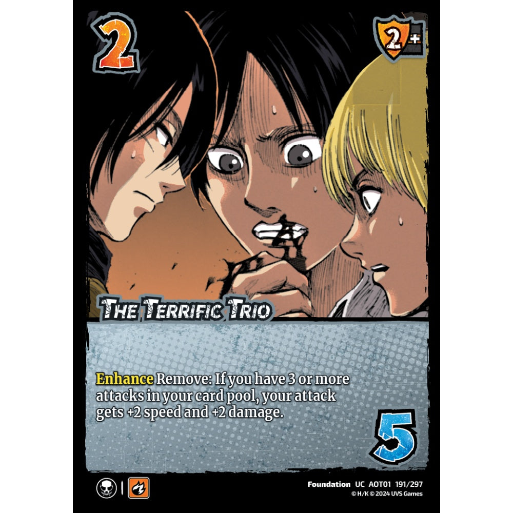 The Terrific Trio, 191/297, UC, UniVersus, Attack on Titan: Battle for Humanity