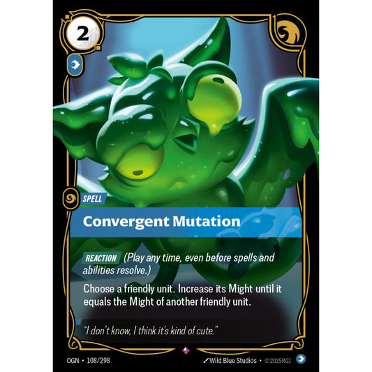 Convergent Mutation OGN-108/298 Riftbound Card Game Origins Rare