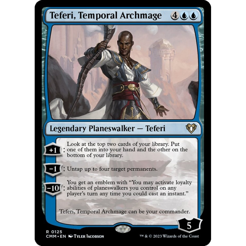 Teferi, Temporal Archmage rare 125 Magic the Gathering Commander Masters