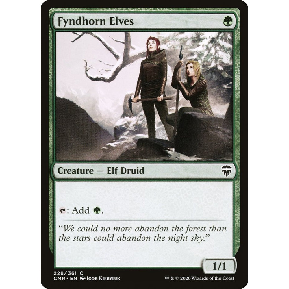 Fyndhorn Elves common 228 Magic the Gathering Commander Legends