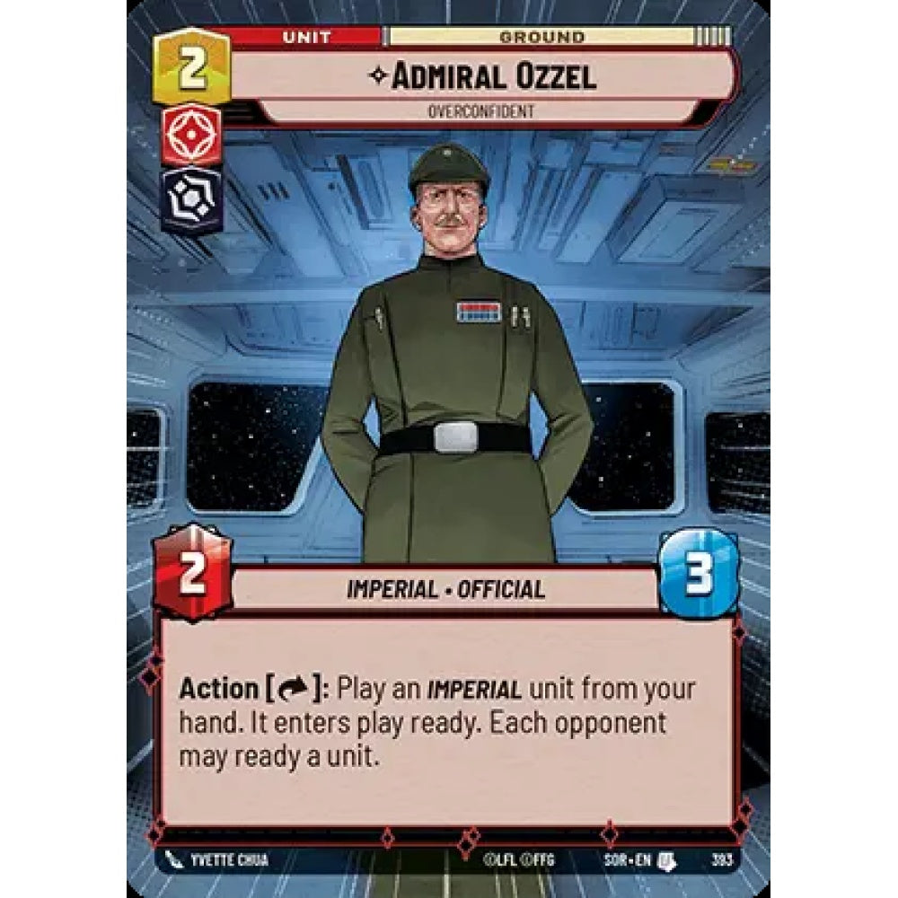 Admiral Ozzel, 393, U, Star Wars Unlimited, Sparks Of Rebellion