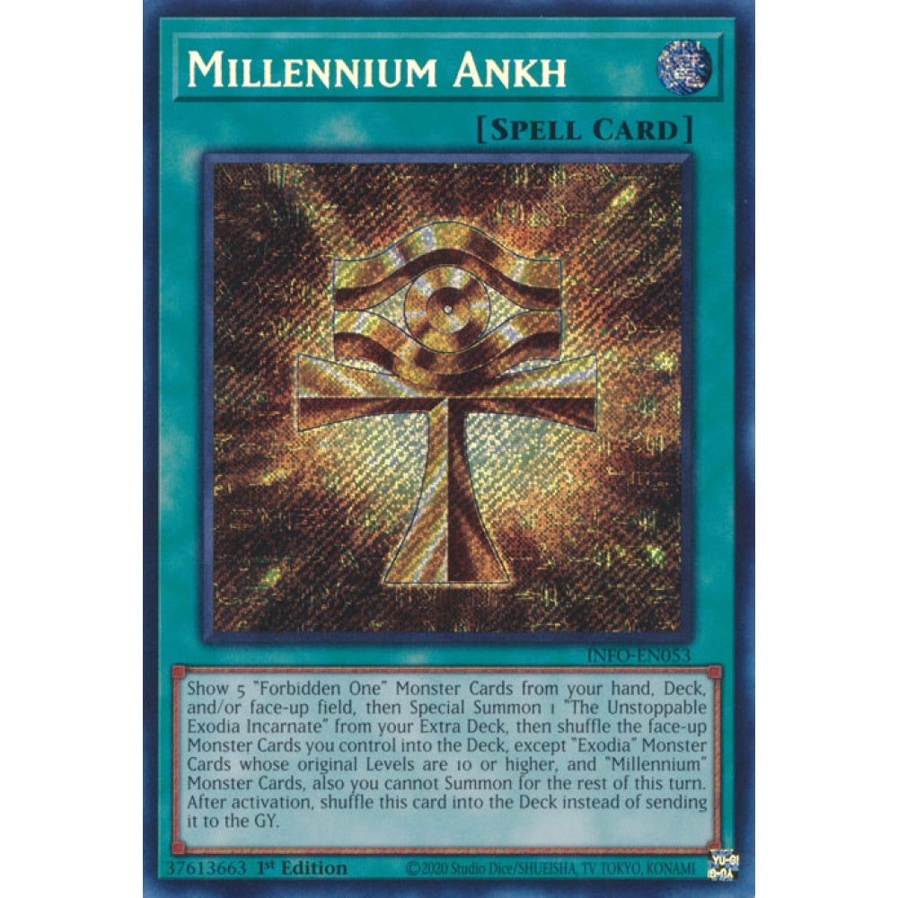 Millennium Ankh INFO-EN053 Secret Secret Rare Yu-Gi-Oh The Infinite Forbidden in Art