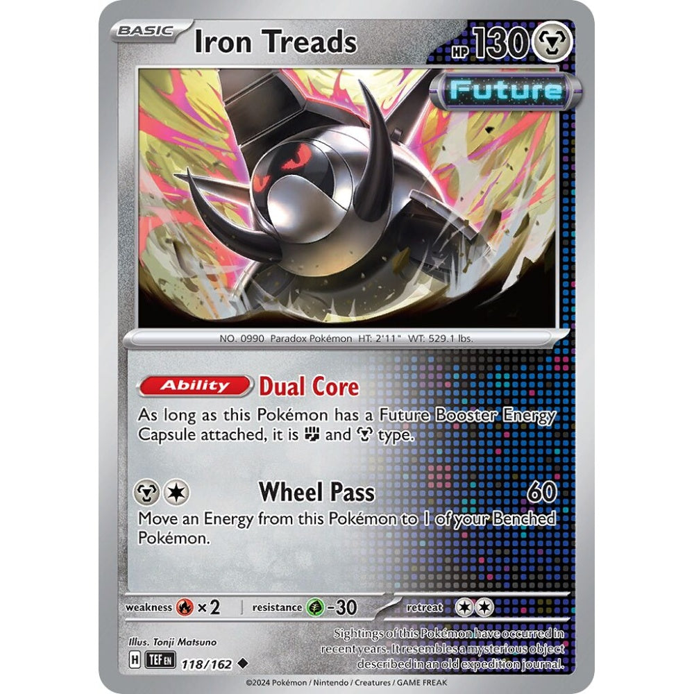 Iron Treads Uncommon 118/162 Pokemon Card Game Temporal Forces