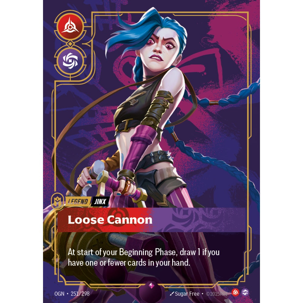 Loose Cannon OGN-251/298 Riftbound Card Game Origins Rare