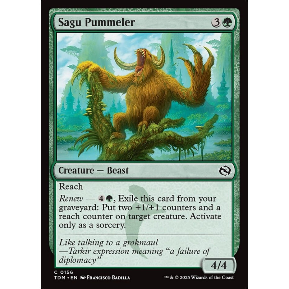 Sagu Pummeler common 156 Magic the Gathering Tarkir: Dragonstorm