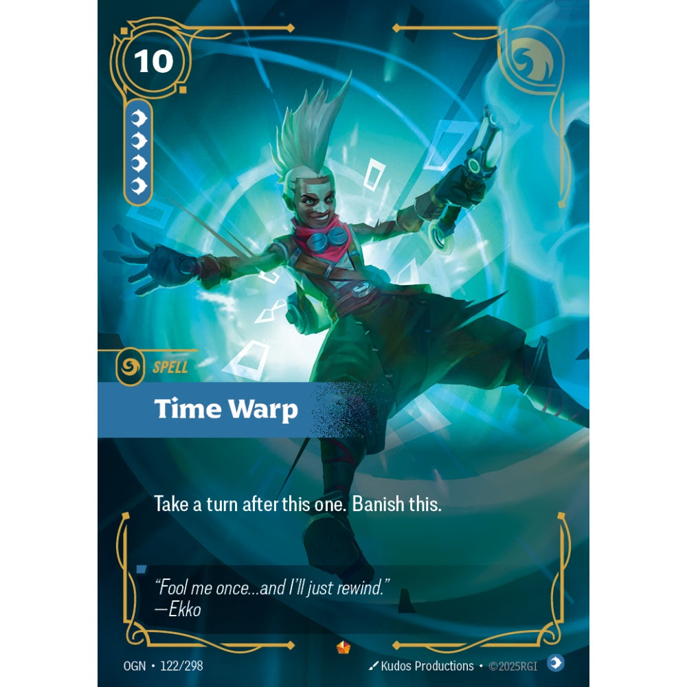 Time Warp OGN-122/298 Riftbound Card Game Origins Epic