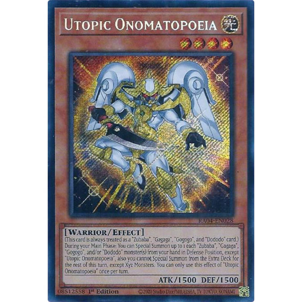Utopic Onomatopoeia (Secret Rare) - RA04-EN028 Secret
