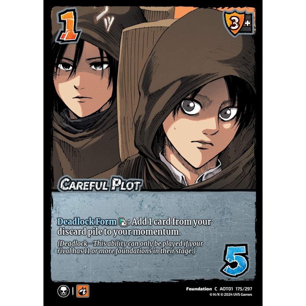 Careful Plot, 175/297, C, UniVersus, Attack on Titan: Battle for Humanity