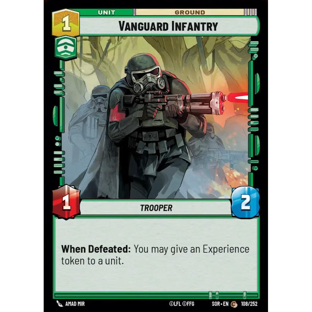 Vanguard Infantry, 108, C, Star Wars Unlimited, Sparks Of Rebellion