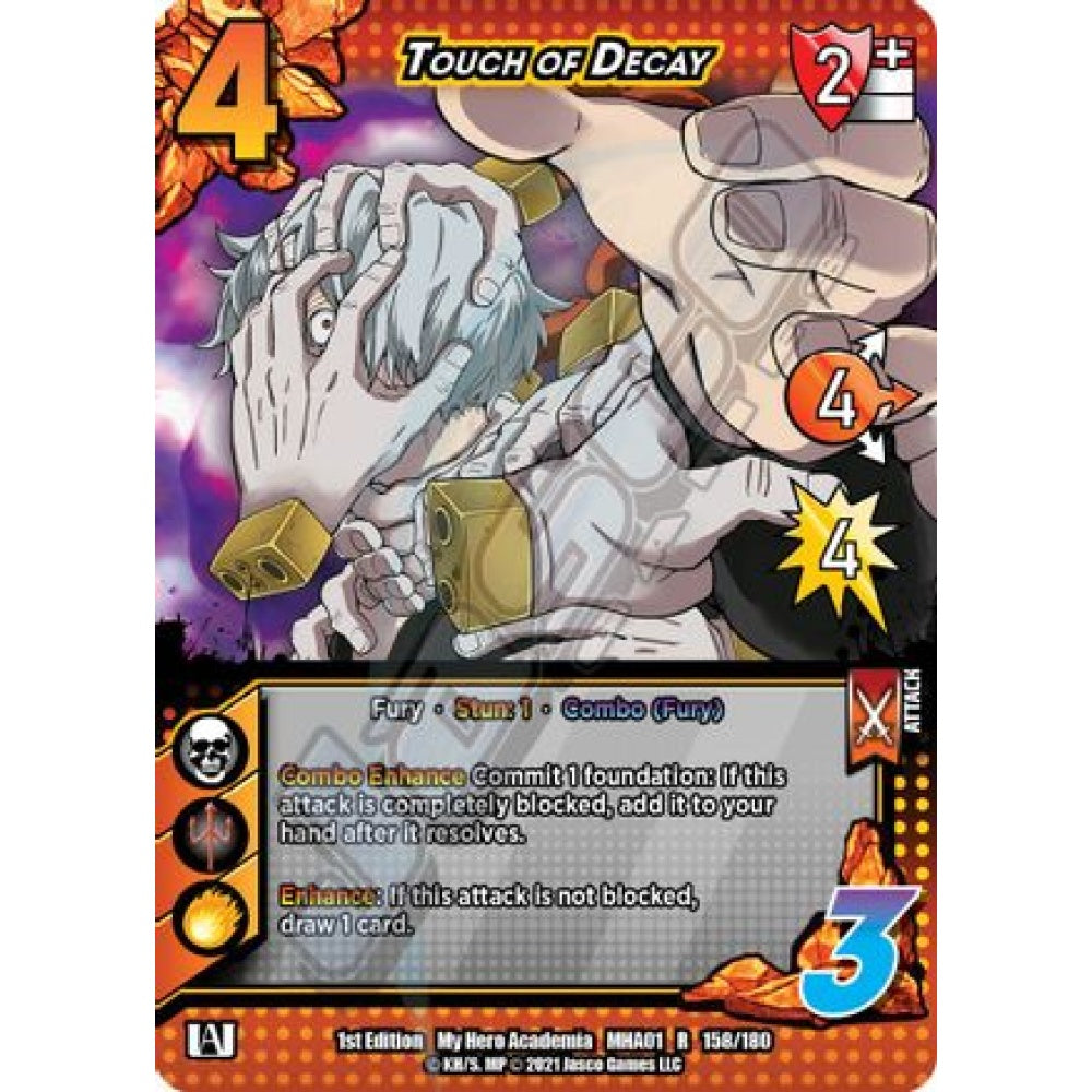 Touch of Decay, 158/180, R, UniVersus, MHA01 My Hero Academia